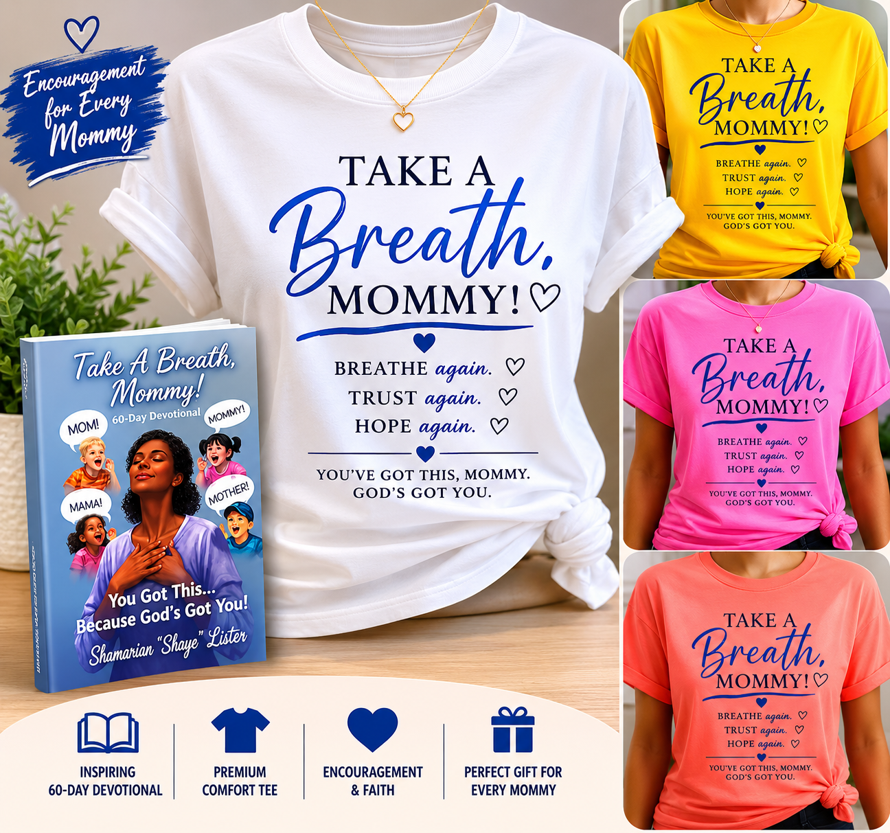 Take A Breath, Mommy! Book + T-Shirt Bundle